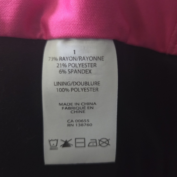 ⭐️mblm Pink and Black Sleeveless Tank Top Size 1X - Picture 4 of 5